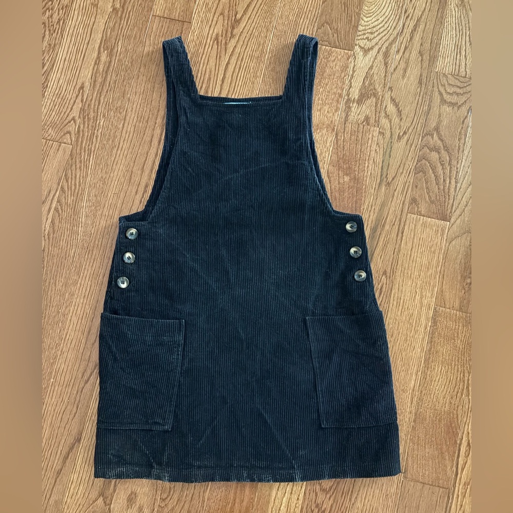 She + Sky Black Corduroy jumper